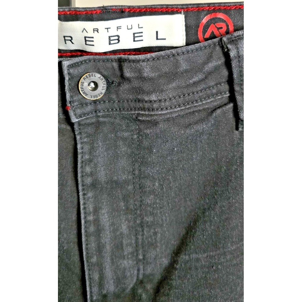 Artful Rebel‎ jeans men's 38x32 straight black stretch denim pants